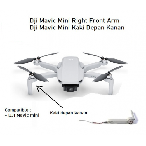 Dji Mavic Mini Right Front Arm - Dji Mavic Mini Kaki Depan Kanan